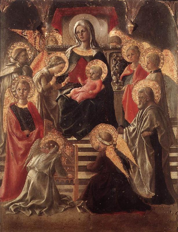 LIPPI, Fra Filippo St Stephen is Born and Replaced by Another Child (detail) sf oil painting image